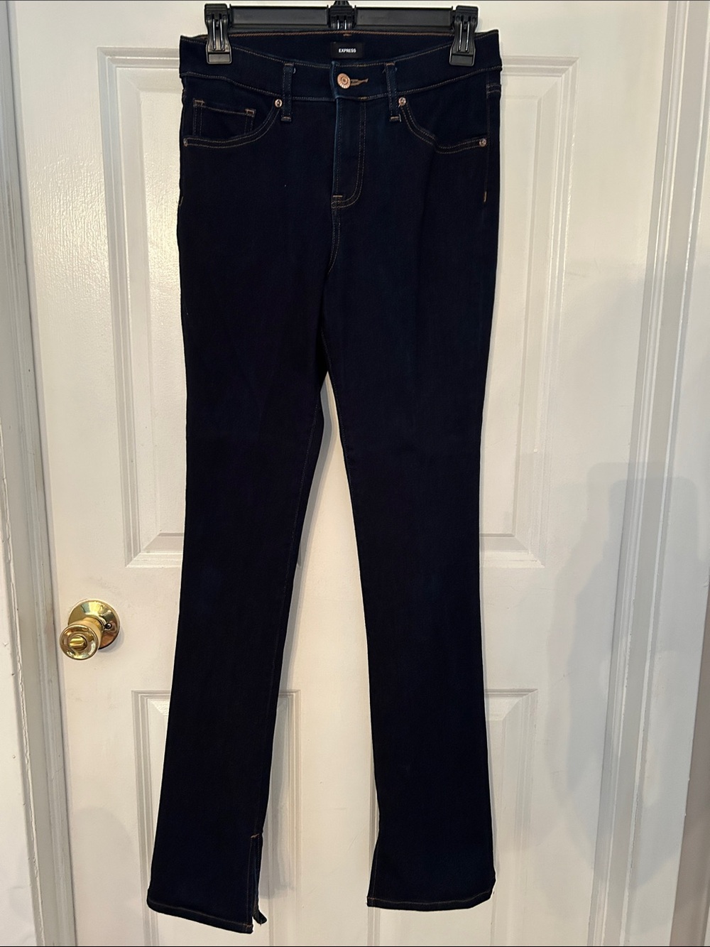 Express Women's Dark Indigo Bootcut Jeans - Express